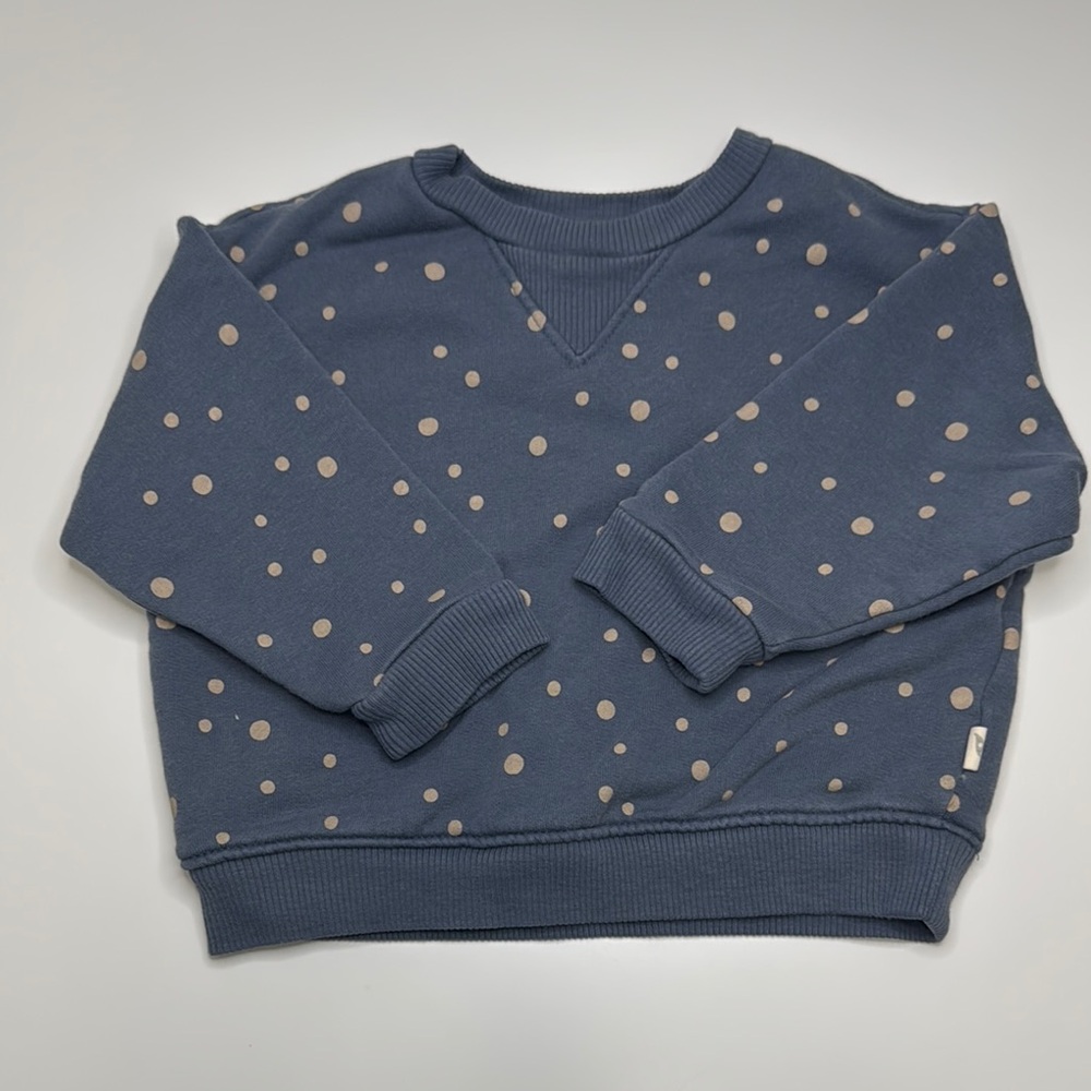 easy-peasy Blue Polka Dot Sweatshirt